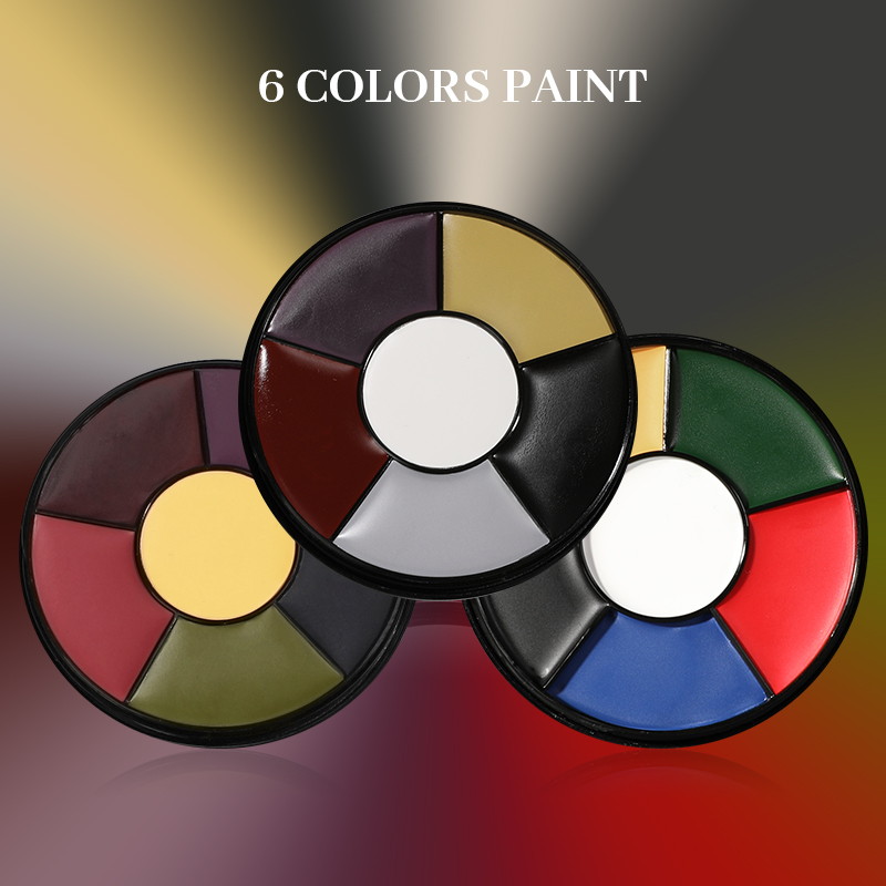 6 Color Oil Face Paint palette - Camo Face Paint review and price